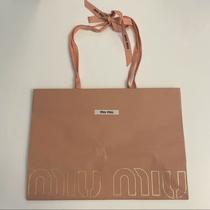 Miu Miu Shopping Bag original from Florence, Italy store